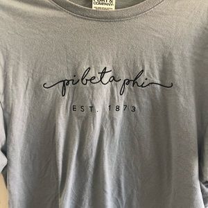 Pi Beta Phi Casual T Shirt - Embroidered Logo